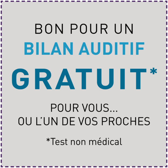 Offre_Octobre_bon pour un bilan auditif gratuit Audio audiens test auditif aides auditives rechargeables Audiens Saint Amant Tallende Audiens Rochefort Montagne